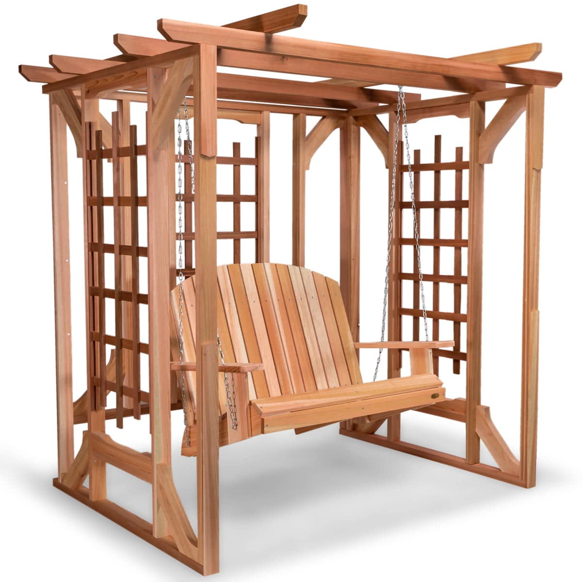 Cedar Pergola with Swing