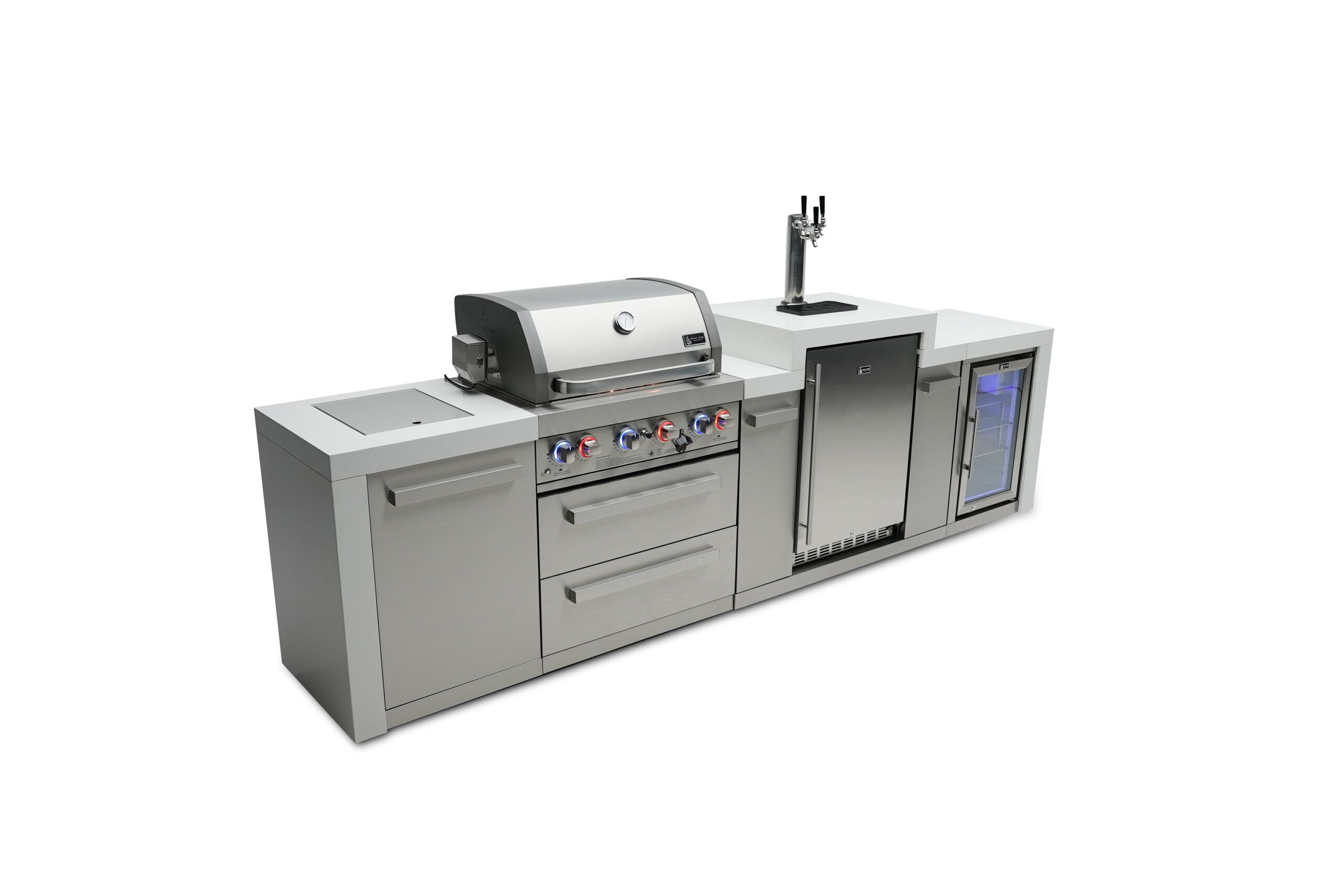 Mont Alpi 400 Deluxe Island with a Kegerator and Fridge Cabinet - Image 3