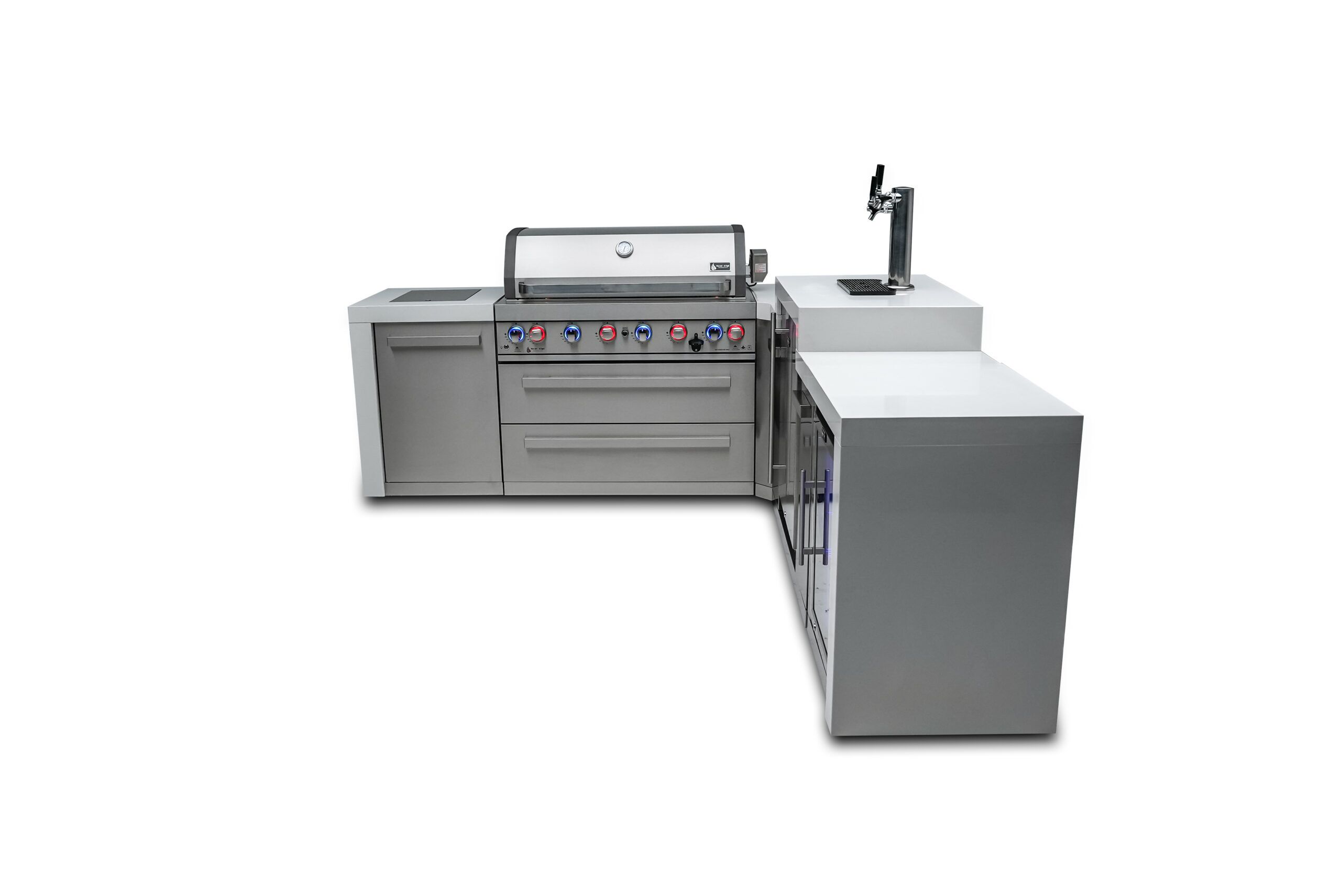 Mont Alpi 805 Deluxe Island with a 90 Degree Corner, Kegerator and Fridge Cabinet - Image 3