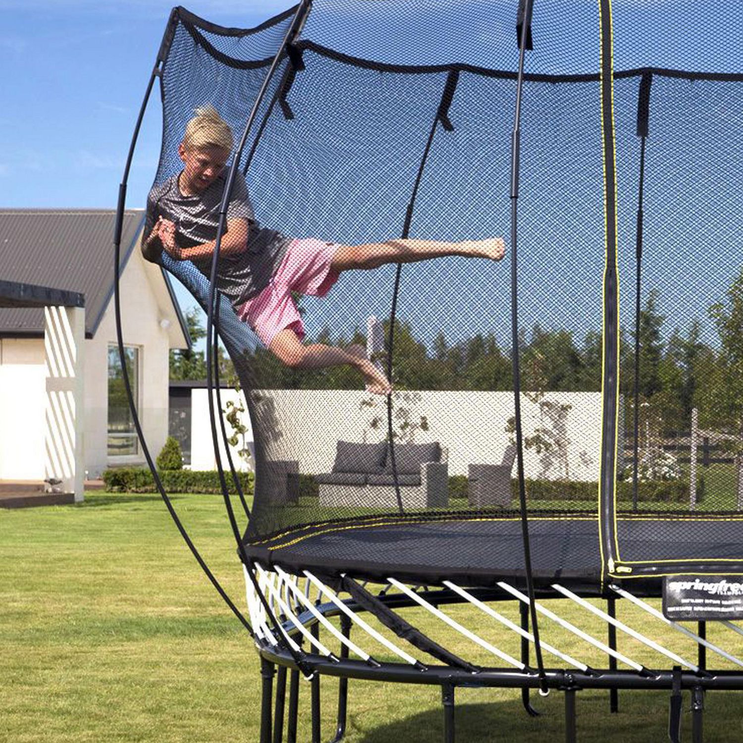 Large Oval Springfree Trampoline (8x13) - Image 6