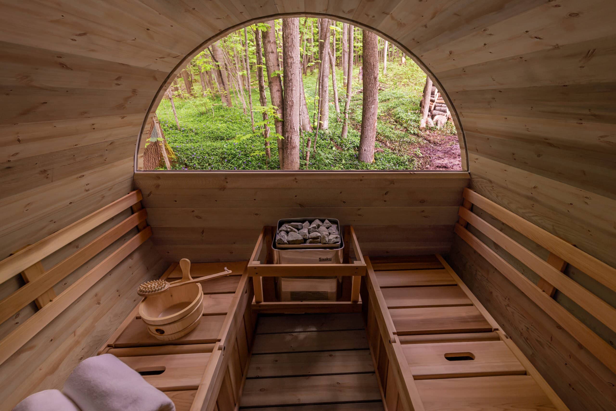 Outdoor Cedar Barrel Saunas - Image 7