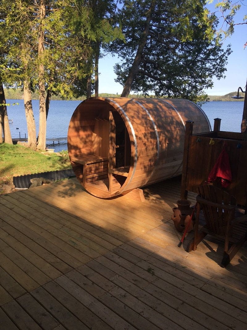 Outdoor Cedar Barrel Saunas - Image 11