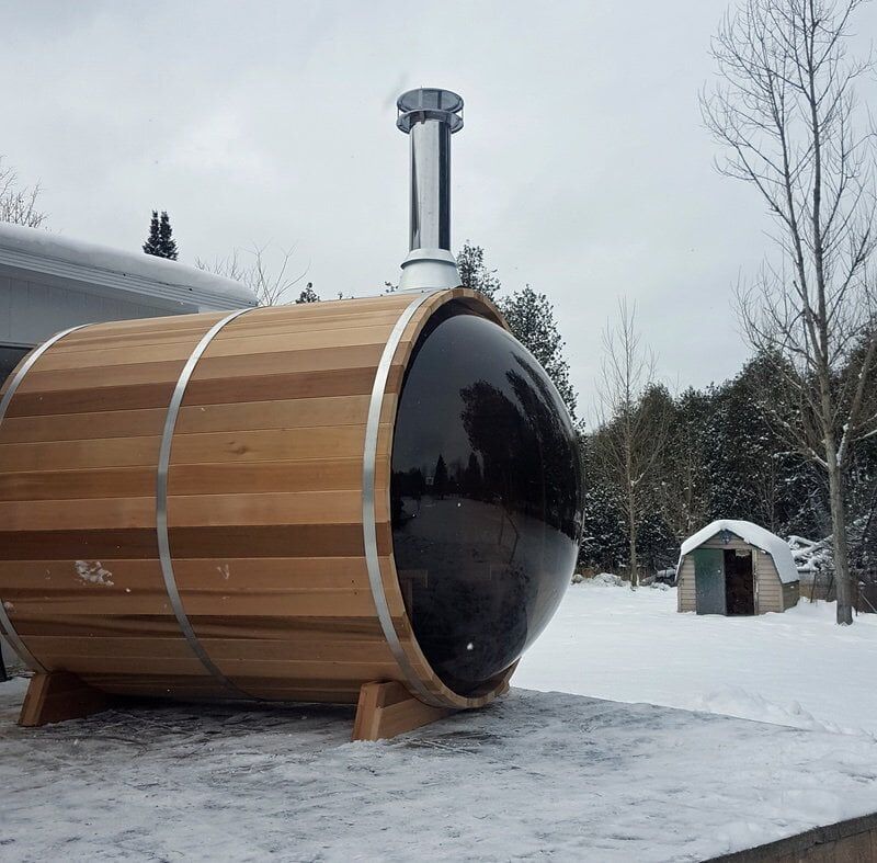 Panoramic View Cedar Barrel Sauna - Image 9