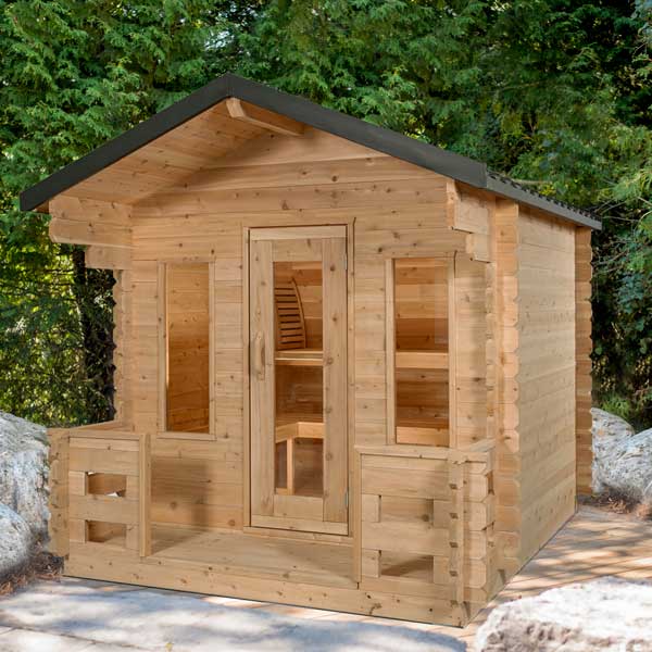 Canadian Timber - Georgian Cabin Sauna w/Porch - Image 2