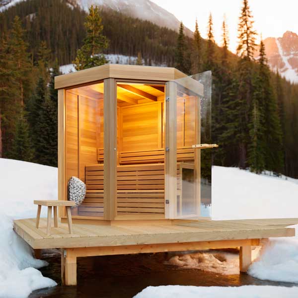 Trinity Pure Cube Sauna - Knotty Red Cedar - Image 6