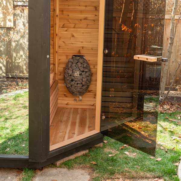 Trinity Pure Cube Sauna - Knotty Red Cedar - Image 5