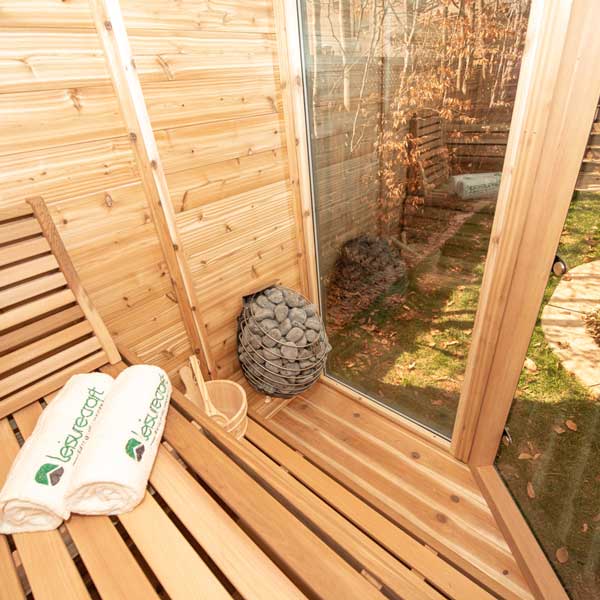 Trinity Pure Cube Sauna - Knotty Red Cedar - Image 8