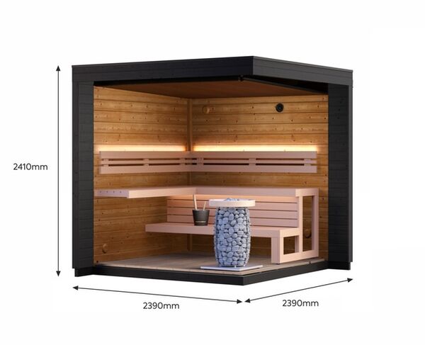 Estonian Patio S Outdoor Sauna - Image 3