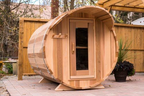 Barrel Sauna - 7 Foot Diameter - Knotty Cedar - Image 4