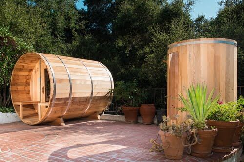 Barrel Sauna - 7 Foot Diameter - Knotty Cedar - Image 9