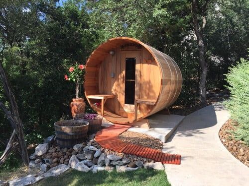 7 Foot Barrel Sauna