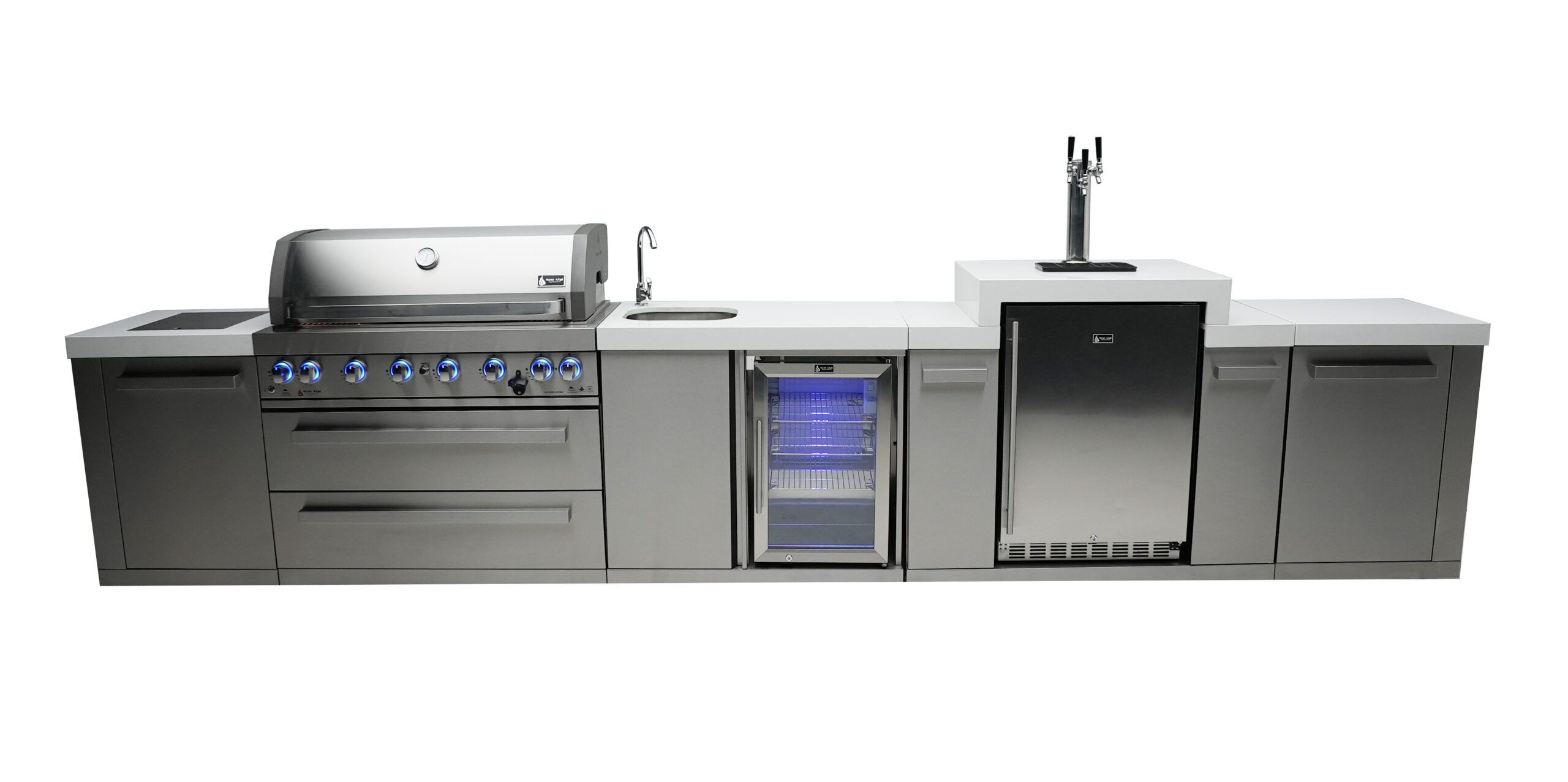 Mont Alpi 805 Island with a Kegerator and a Beverage Center - Image 3