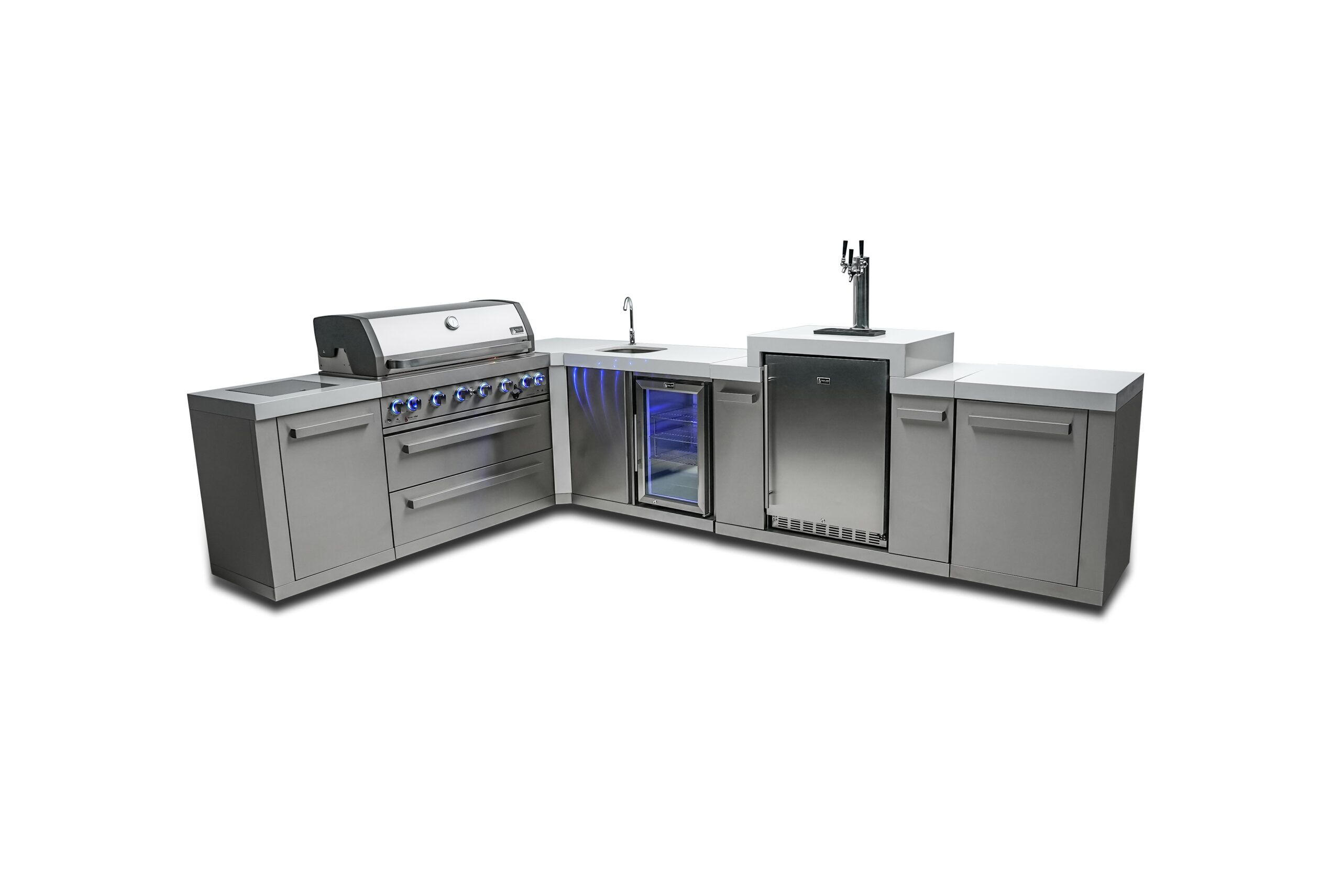 Mont Alpi 805 Island with a 90 Degree Corner, Kegerator and Beverage Center - Image 3