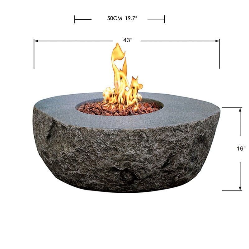 Elementi Boulder Fire Pit - OFG110 - Image 8