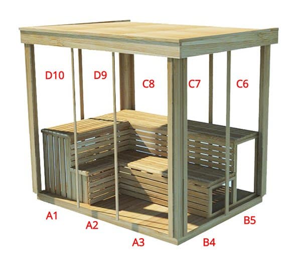 Pure Cube 670 Canadian Outdoor Sauna