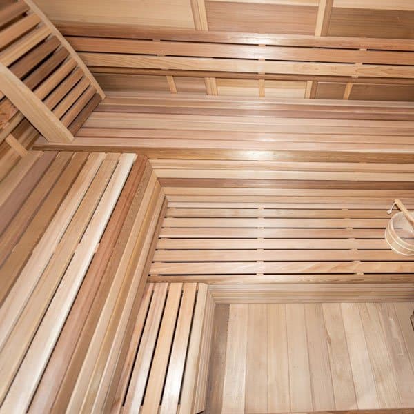 CU672 Outdoor Pure Cube Sauna - Knotty Red Cedar - Image 6