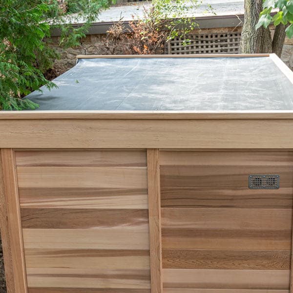 CU672 Outdoor Pure Cube Sauna - Knotty Red Cedar - Image 7